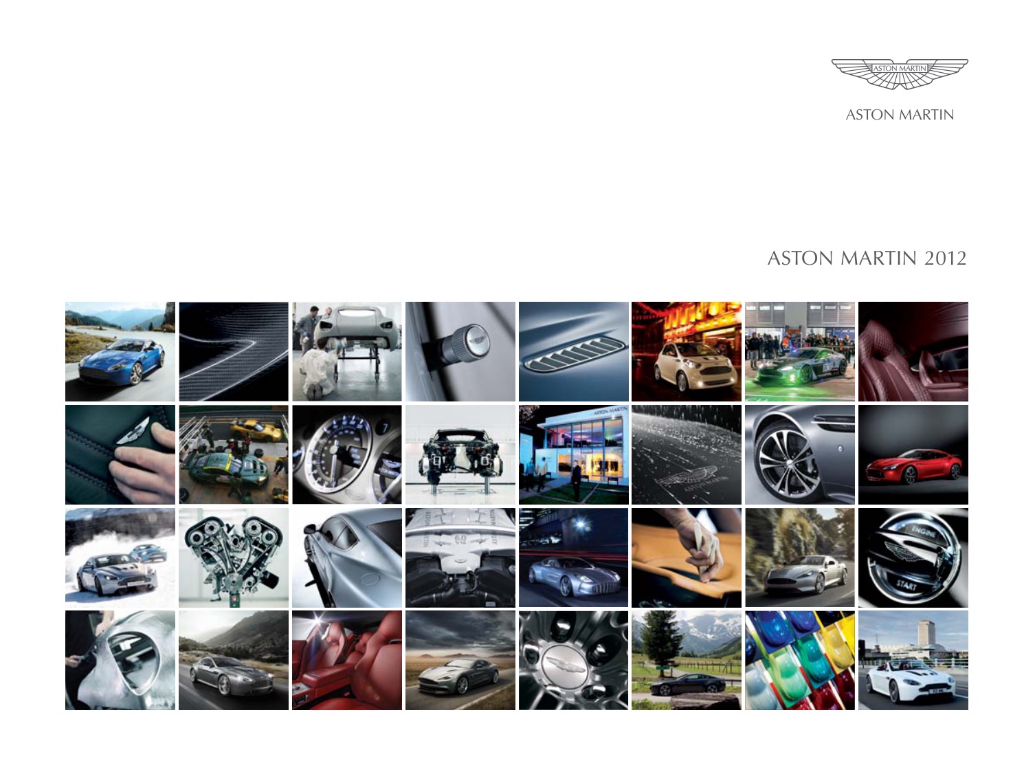 2012 Aston Martin Model Range Brochure